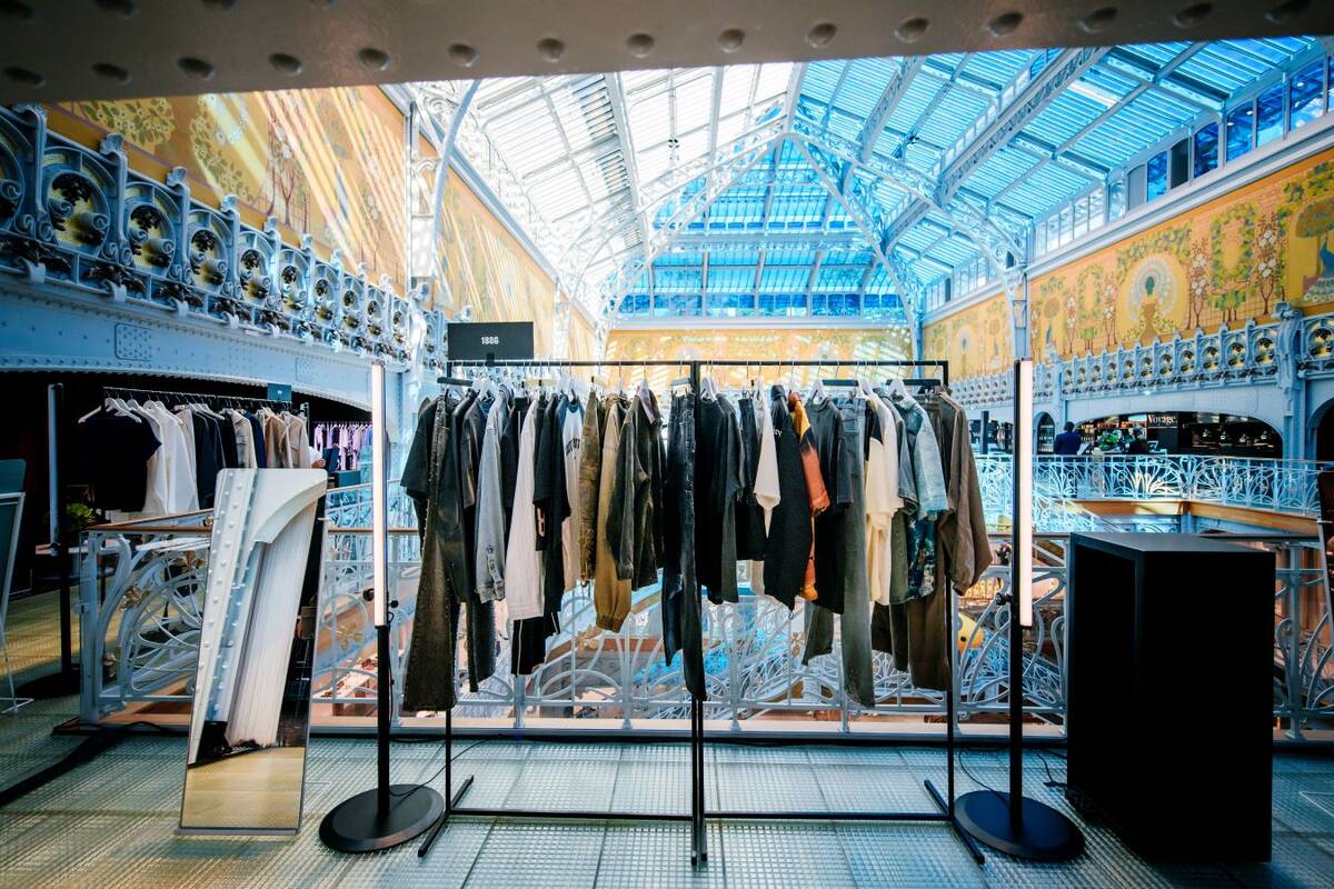 La marque saoudienne de streetwear 1886 exposée à Paris. (Photo Fournie)