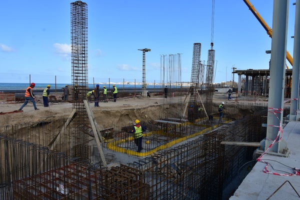 Une station de dessalement d'eau de mer en cours de réalisation à Alger (fournie)