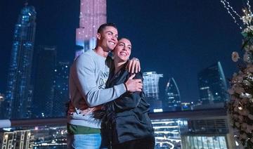 Cristiano Ronaldo illumine le Burj Khalifa pour célébrer l’anniversaire de sa compagne. (Instagram)  