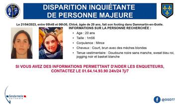 Disparition d'une jeune femme partie faire un footing en Seine-et-Marne