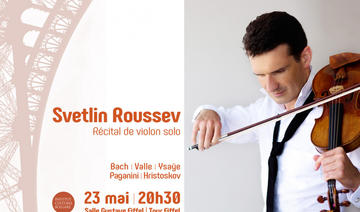 Sveltin Roussev en récital de violon inédit à la tour Eiffel 