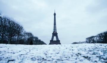 Neige de la Normandie à Paris, verglas sur les routes 