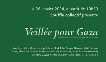 Souffle collectif présente : Veillée pour Gaza