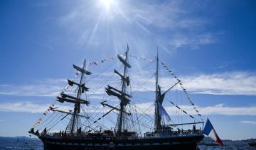 JO-2024: début de la parade maritime pour l'arrivée de la flamme olympique à Marseille