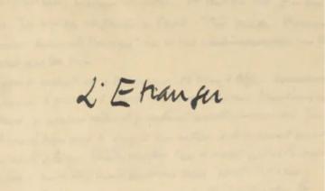 France: un étrange manuscrit de «L'Étranger» de Camus aux enchères