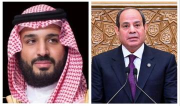 Entretien entre le prince héritier saoudien et le président égyptien sur l'évolution de la situation dans les territoires palestiniens