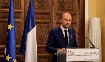 Le chef de la diplomatie française au Moyen-Orient, lundi en Israël