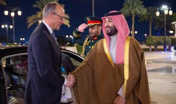 Le prince héritier saoudien reçoit le chancelier allemand Friedrich Merz à Riyad