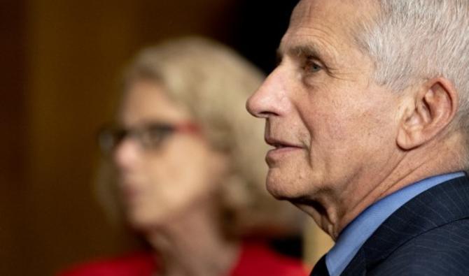 Dr Anthony Fauci, le conseiller médical à la Maison Blanche, lors d'une audience sur Capitol Hill à Washington, DC. (Stefani Reynolds-Pool/Getty Images/AFP)