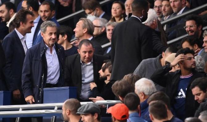 L'ancien président français Nicolas Sarkozy au stade du Parc des Princes, à Paris, le 19 octobre 2021 (Photo, AFP)