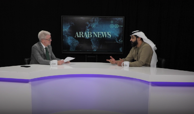 Ahmed Ben Soulayem, président exécutif du Dubaï Multi Commodities Centre, lors de son entretien sur Frankly Speaking. (Capture d'écran)
