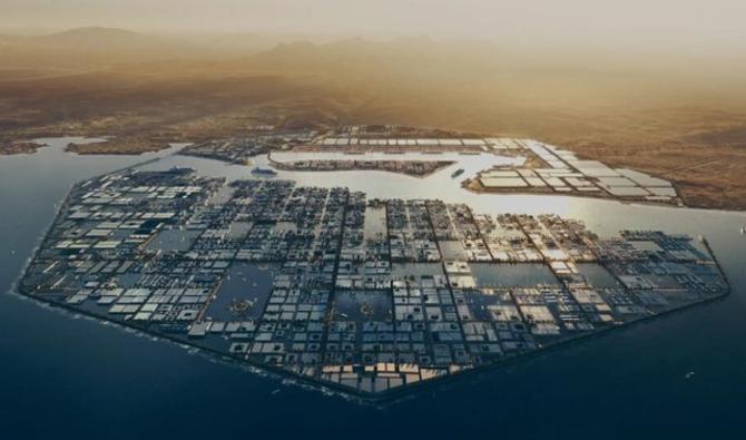 Le projet d’hydrogène vert sera construit à Oxagon, le complexe industriel de Neom. (Photo d’archives) 