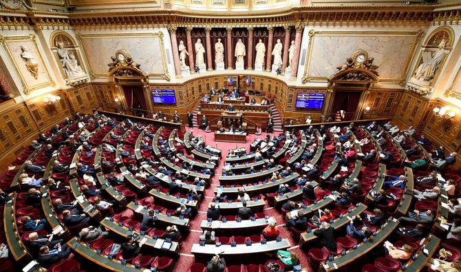 Le Premier ministre français Jean Castex prononce un discours dans le cadre de la déclaration du gouvernement français, suivi d'un débat, au Sénat français, à Paris, le 16 juillet 2020. (Photo, AFP)